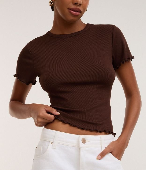 Blusa Manga Corta con Cuello Redondo 6