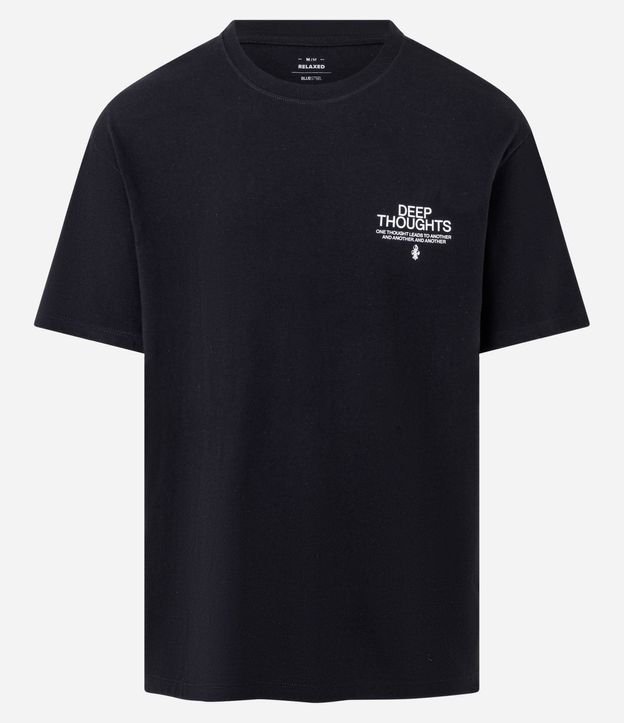 Remera Relaxed en Algodón con Estampa Lettering Estatua 6