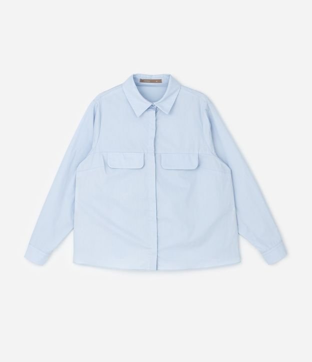 Camisa en Tricolina con Bolsillos Fake Curve & Plus Size 4