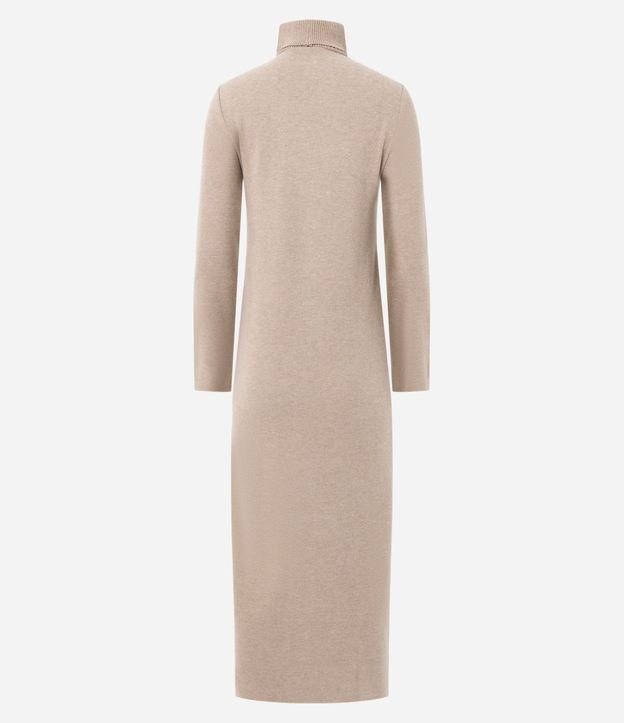 Vestido Long Midi con Cuello Alto y Mangas Largas 7