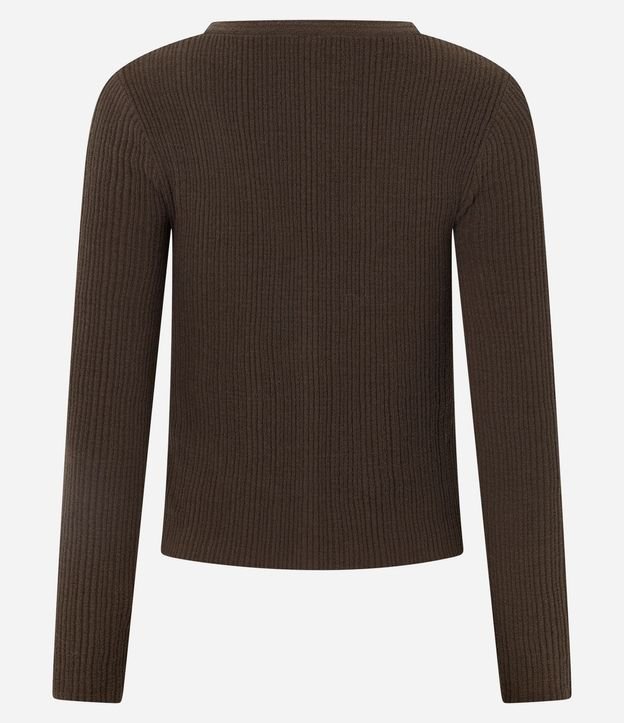 Cardigan en Punto Chenille con Botones 3