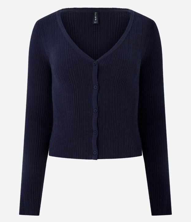 Cardigan en Punto Chenille con Botones