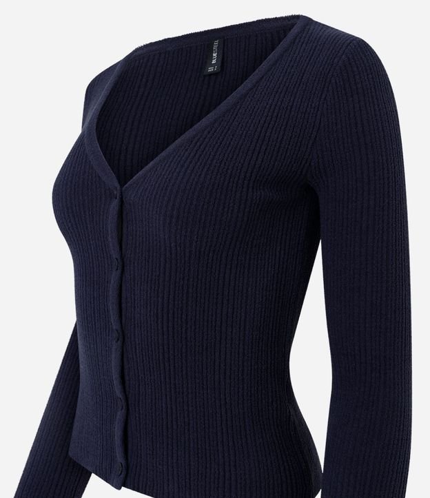 Cardigan en Punto Chenille con Botones 2