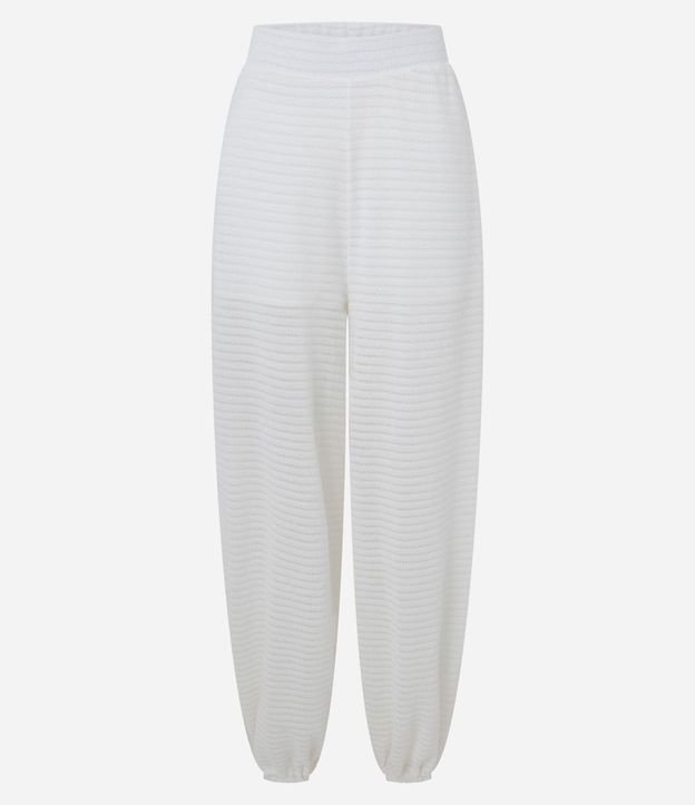 Pantalón Aladim Texturizada en Piquet con Cintura Elástica 5