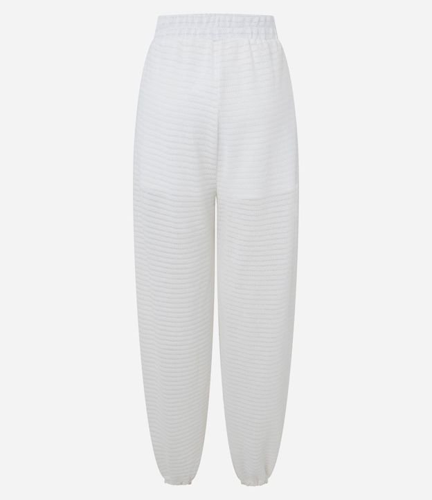 Pantalón Aladim Texturizada en Piquet con Cintura Elástica 7