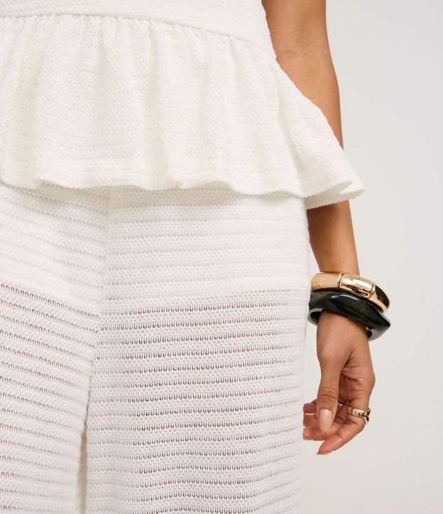 Pantalón Aladim Texturizada en Piquet con Cintura Elástica 4