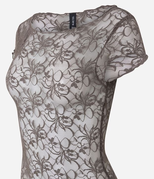 Body en Encaje con Frufrus y Textura Floral 6