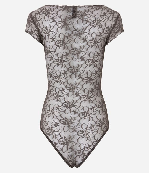 Body en Encaje con Frufrus y Textura Floral 7