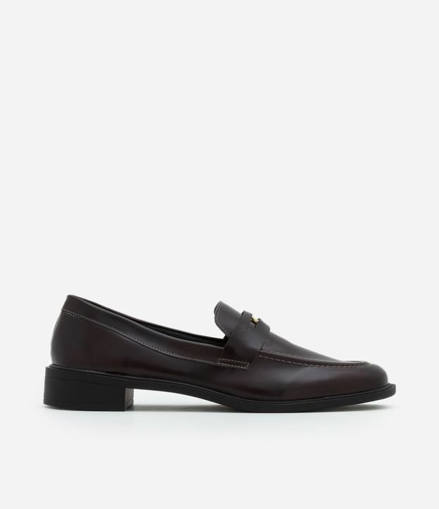 Mocasín de PU con Adorno de Moneda