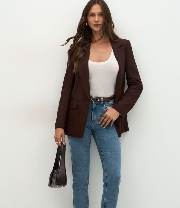Pantalón Skinny en Jeans con Ruedo Plegado 2