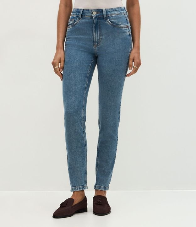 Pantalón Skinny en Jeans con Ruedo Plegado 3