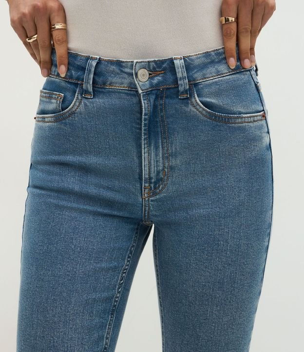Pantalón Skinny en Jeans con Ruedo Plegado 4