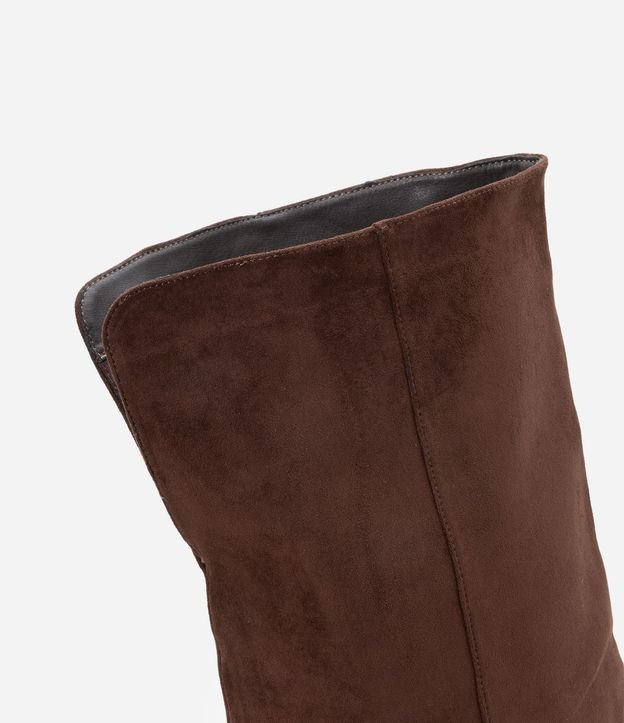 Bota Over The Knee en Gamuza con Caída Fruncida 5