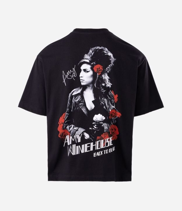 Remera Boxy con Estampado Amy Winehouse 9