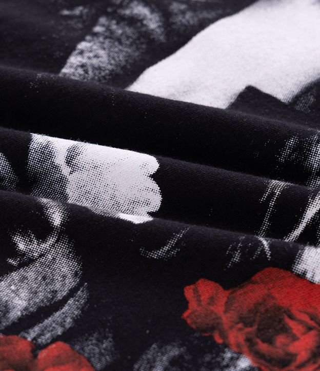 Remera Boxy con Estampado Amy Winehouse 11