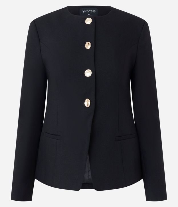 Blazer de Sastrería Estructurada en Crepe 5