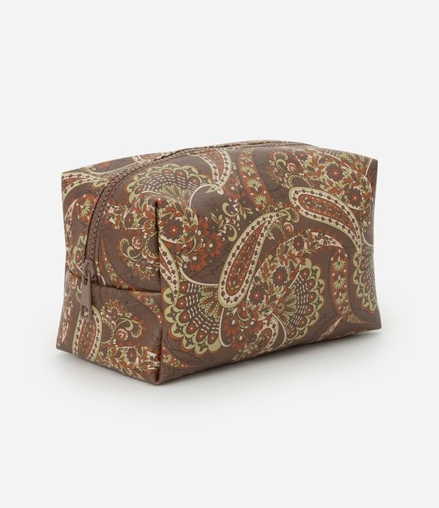 Neceser Mediana Rectangular con Estampa Paisley