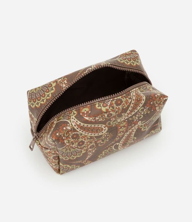 Neceser Mediana Rectangular con Estampa Paisley 2