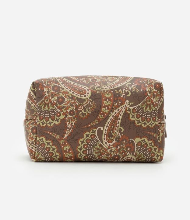 Neceser Mediana Rectangular con Estampa Paisley 3