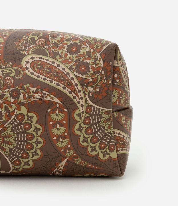 Neceser Mediana Rectangular con Estampa Paisley 4