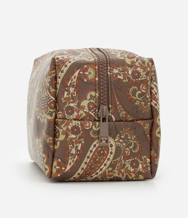 Neceser Mediana Rectangular con Estampa Paisley 5