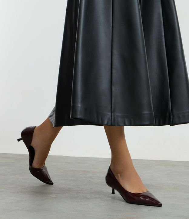 Zapato Tacones en PU con Punta Fina y Salto Mediano 6