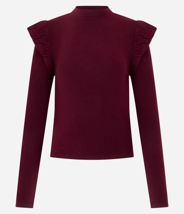 Blusa Regular en Punto con Detalle en el Hombro 5