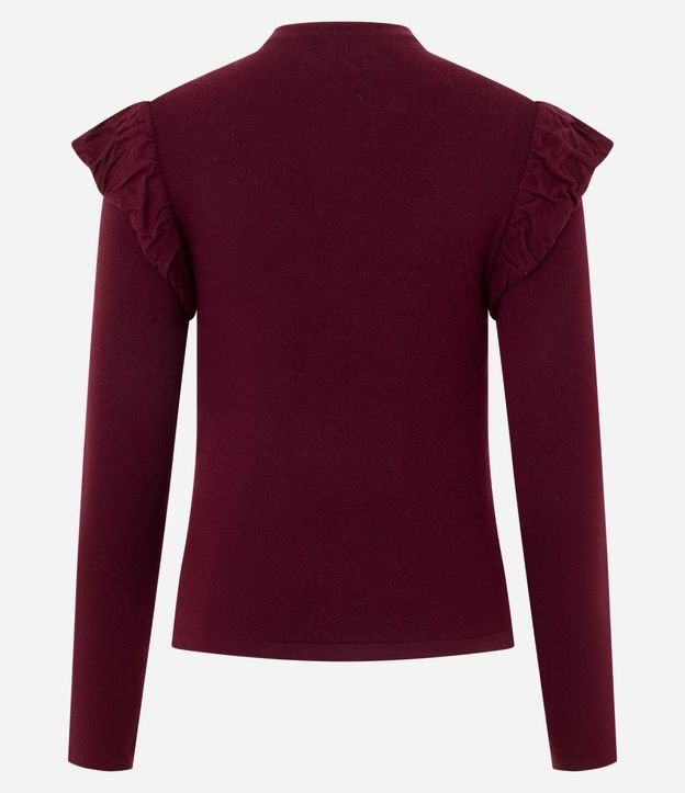 Blusa Regular en Punto con Detalle en el Hombro 8