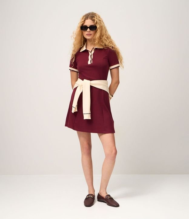 Vestido Sportcore Corto en Algodón con Contrastes 2
