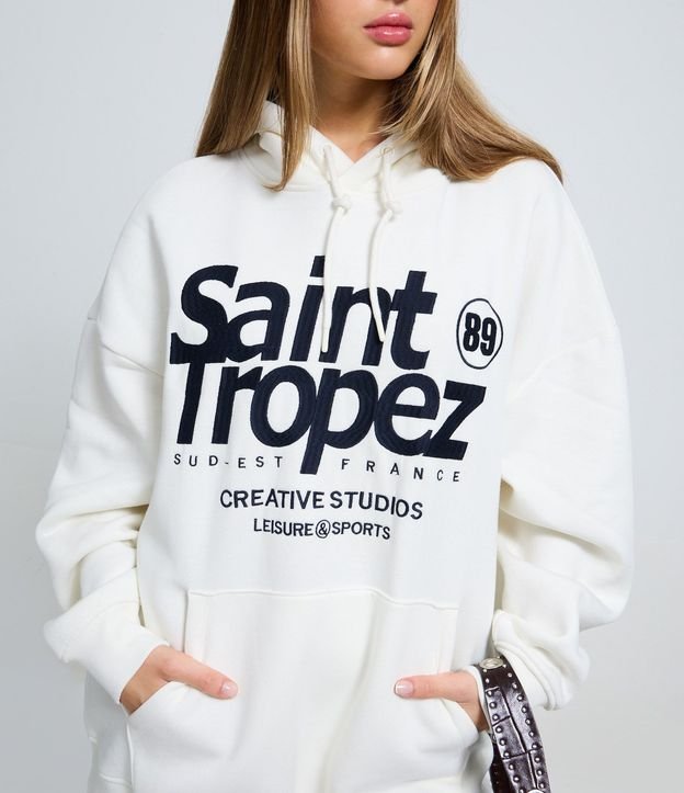 Algodón Canguro con Estampado Lettering Saint Tropez 3