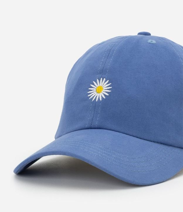 Gorra Aba Curva en Sarga con Bordado Margarita 6