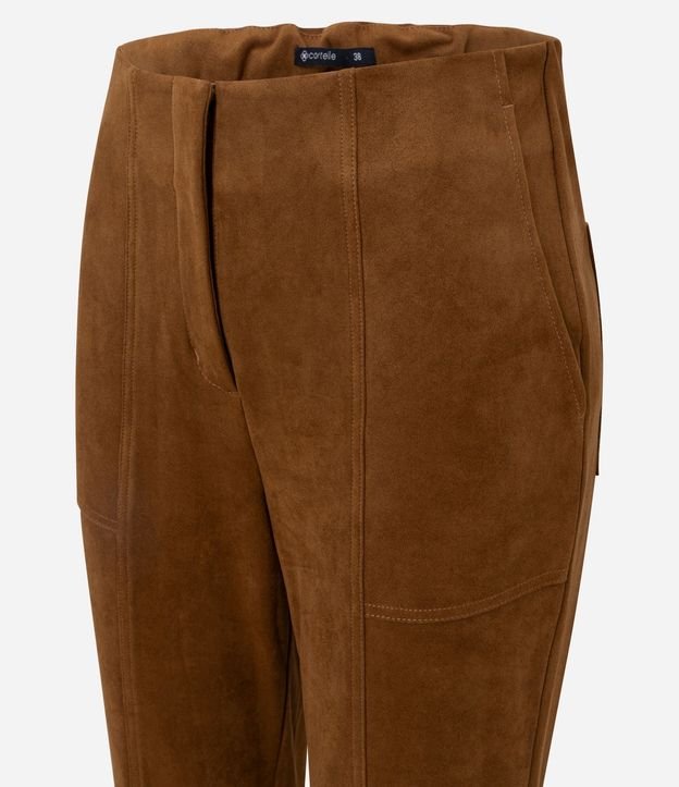 Pantalón Skinny en Gamuza con Ruedo Plegado 6