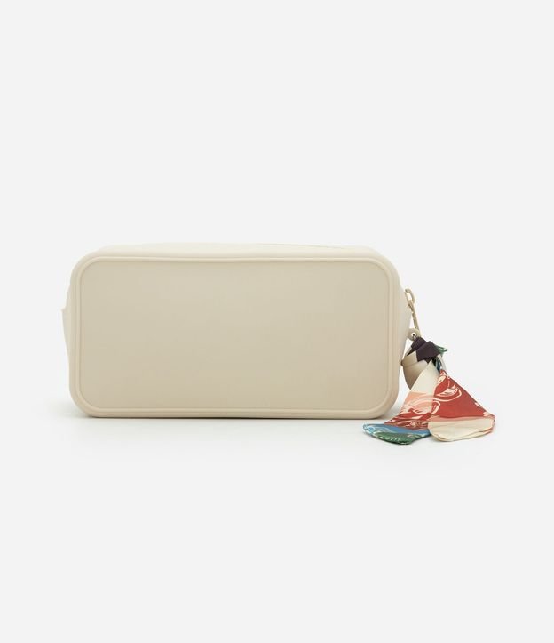 Neceser Mediana Rectangular con Tirador de Pañuelo Contrastante 4