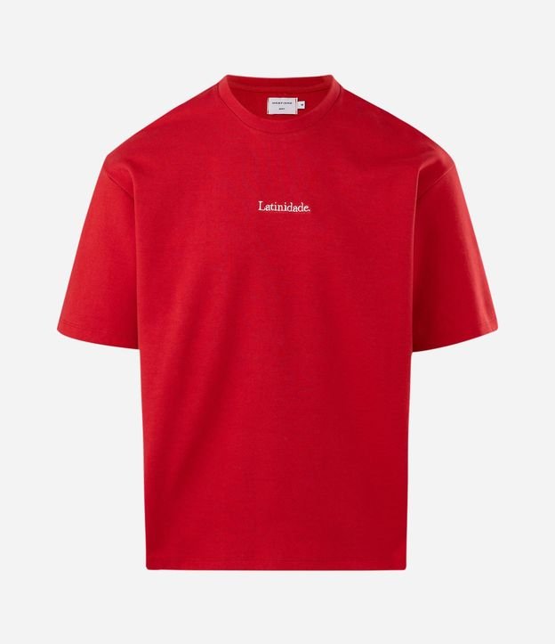 Remera Manga Corta en Algodón y Lettering Latinidade 4