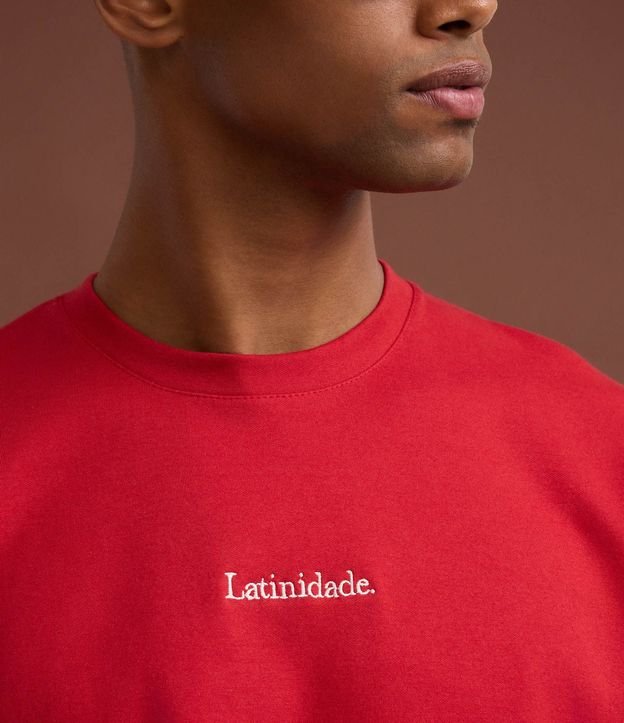 Remera Manga Corta en Algodón y Lettering Latinidade 3