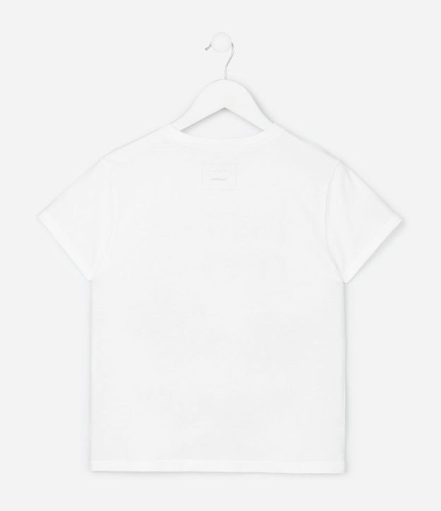 Remera Infantil Slim con Estampa de Flores con Purpurina - Talle 7 a 16 años 2