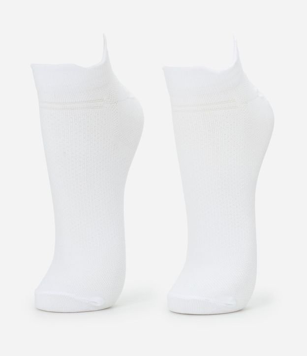 Kit 02 Pares de Medias Deportiva en Poliamida Liso