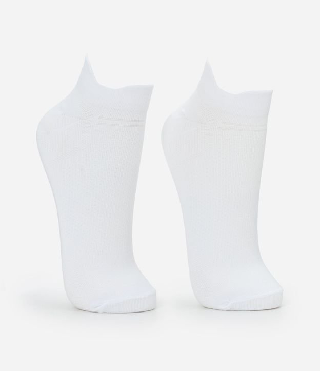 Kit 02 Pares de Medias Deportiva en Poliamida Liso 2