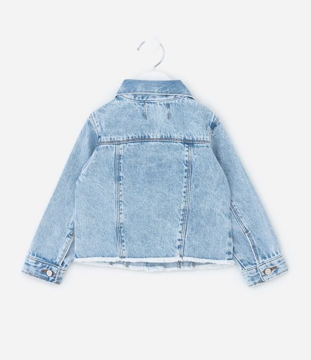 Campera Jeans Infantil con Bordados Divertidos - Talle 1 a 6 años 3