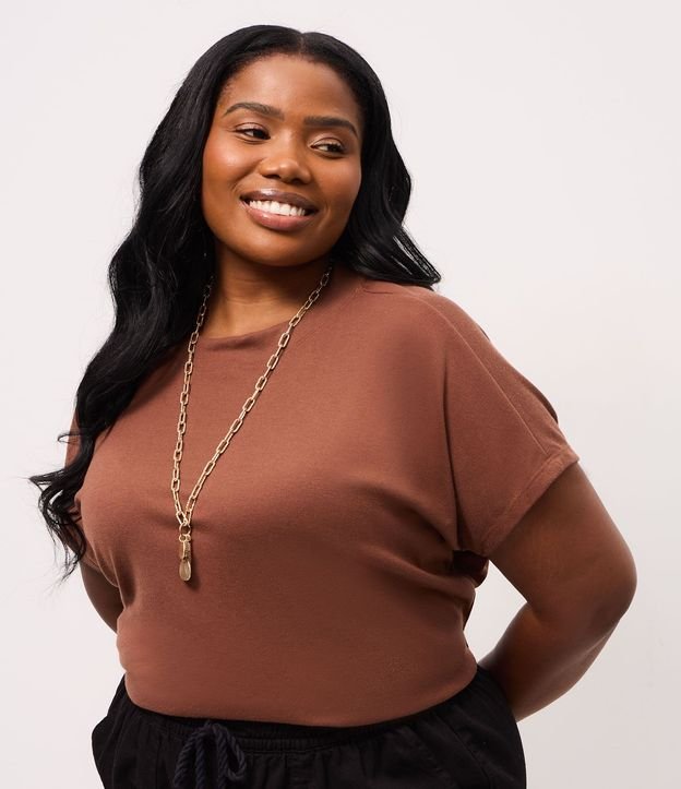 Blusa en Ribana sin Sisa Curve & Plus Size