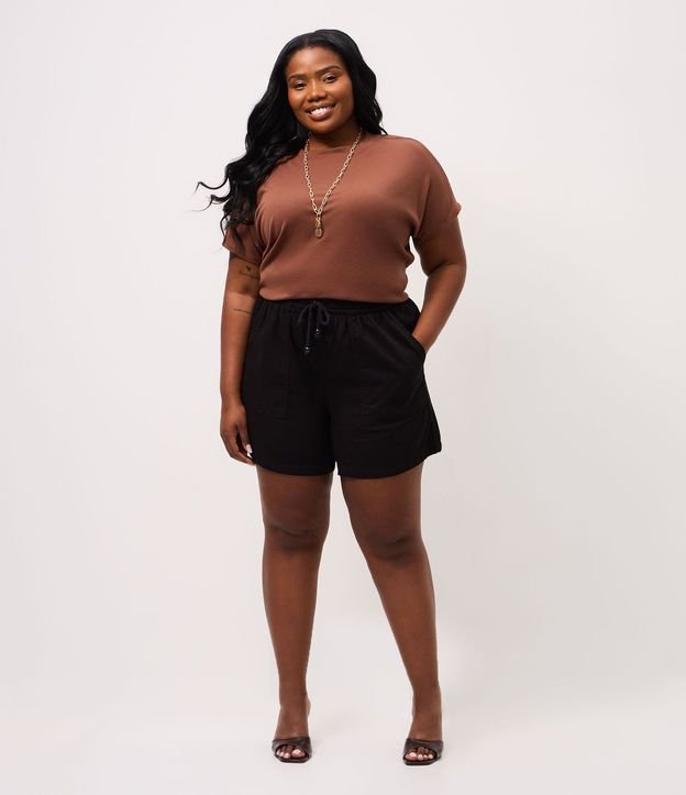 Blusa en Ribana sin Sisa Curve & Plus Size 2