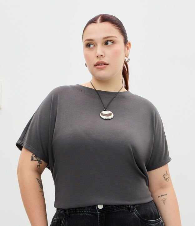 Blusa en Ribana sin Sisa Curve & Plus Size