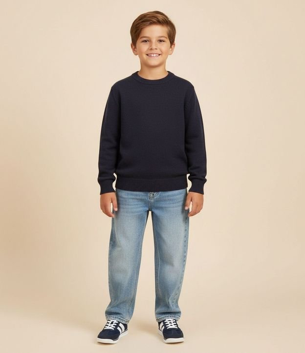 Saco Infantil Texturizada con Cuello Redondo – Talle 5 a 14 años