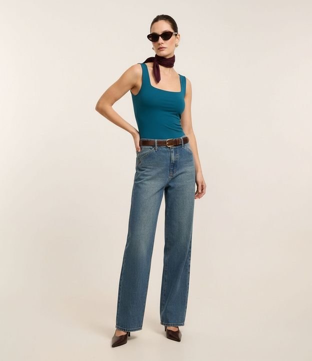 Blusa en Poliamida con Escote Cuadrado 5