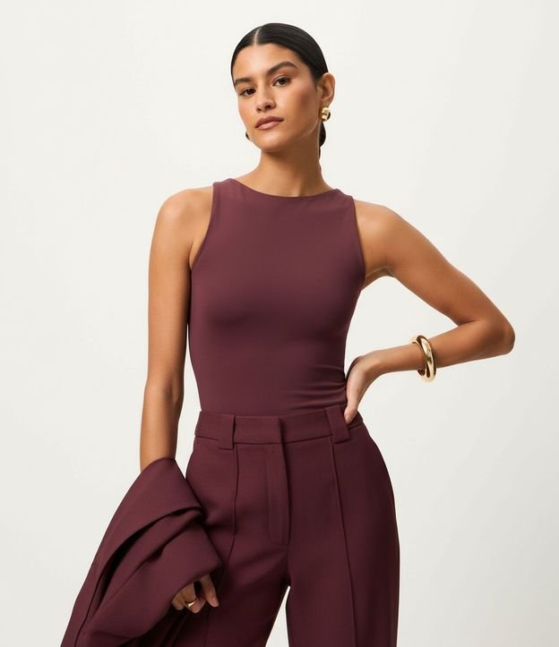 Blusa en Poliamida con Cuello Redondo 5