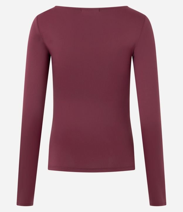 Blusa Regular en Poliamida con Escote Canoa 6