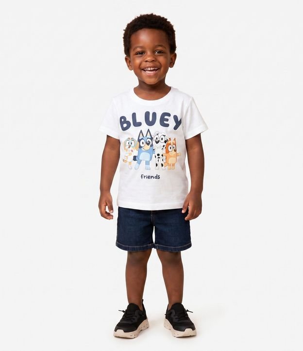 Remera Infantil con Estampa Bluey and Friends - Talle 2 a 6 años