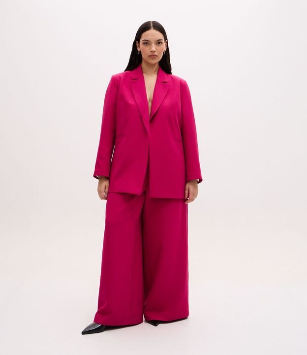 Blazer Alargado Sastre y Sin botones Curve & Plus Size 2