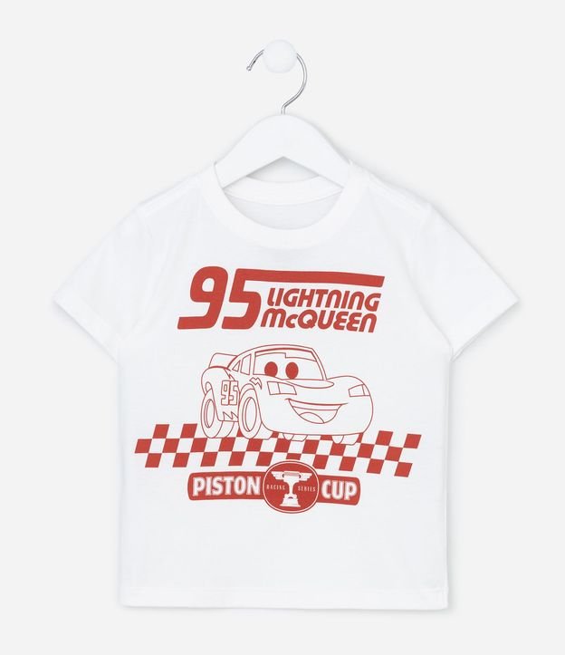 Remera Infantil en Algodón con Manga Corta y Estampa de Carro- Talle 2 A 6 años 1