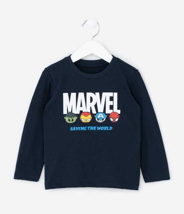 Remera Infantil con Estampado Marvel y Caritas Avengers – Talle 2 a 6 años 2